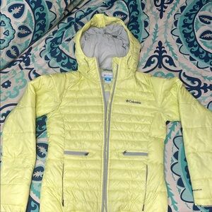 Columbia Light Yellow Hooded Jacket